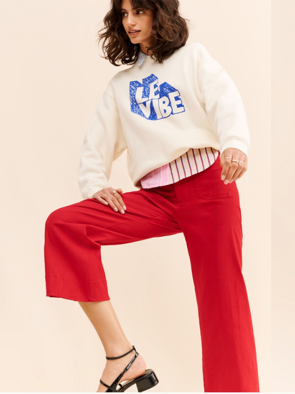 NWT Maeve size 29 The Colette wide leg pants in red